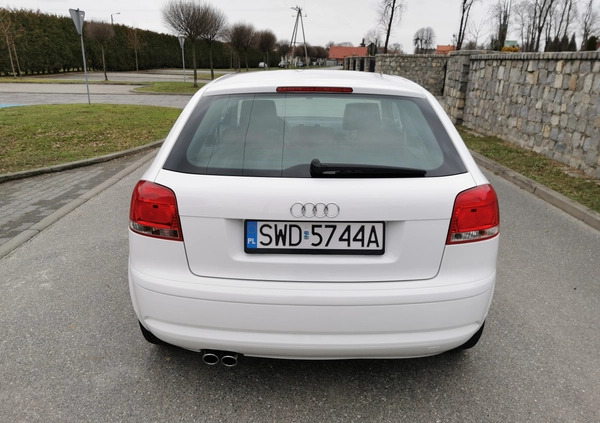 Audi A3 cena 27900 przebieg: 77000, rok produkcji 2008 z Rydułtowy małe 781